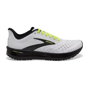 Brooks Hyperion Tempo Mens Road Running Shoes White/Yellow/Black | USA-GKN186507